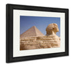 Framed Print, Great Pyramid And Sphinx Gizegypt