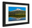 Framed Print, Seattle Mount Rainier And Reflection Lake