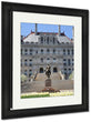 Framed Print, New York State Capitol In Albany USA Architecture Landmark View Building