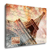 Gallery Wrapped Canvas, Eiffel Tower Paris Abstract Art