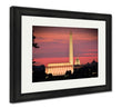 Framed Print, Washington Dc City View Including Lincoln Memorial Washington Monument And