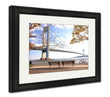 Framed Print, Bicycle In The Autumn Park