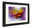 Framed Print, Abstract Macro Photo With Dandelion And Water Drops Artistic For Desktop